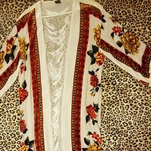 Silk beaded velvet tassel robe